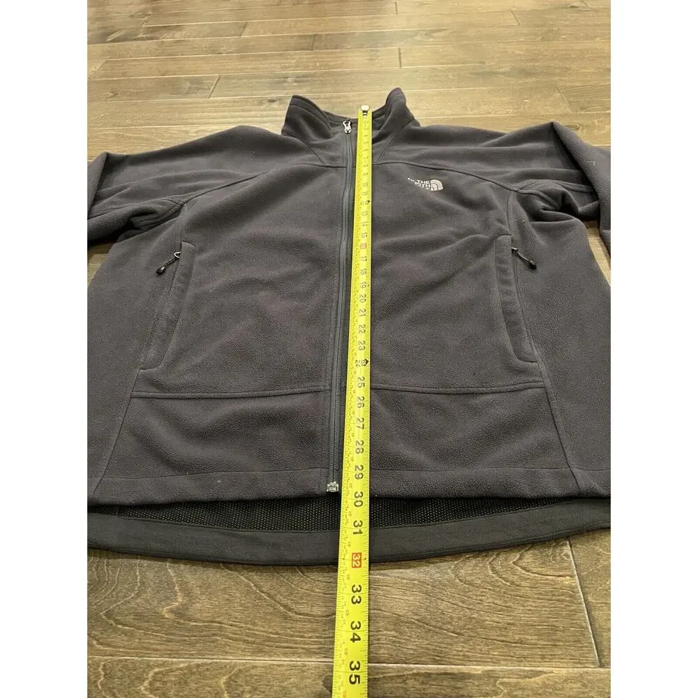 The North Face Mens Blue Full Zip Outdoors Windwall Long Sleeve Jacket Size XL